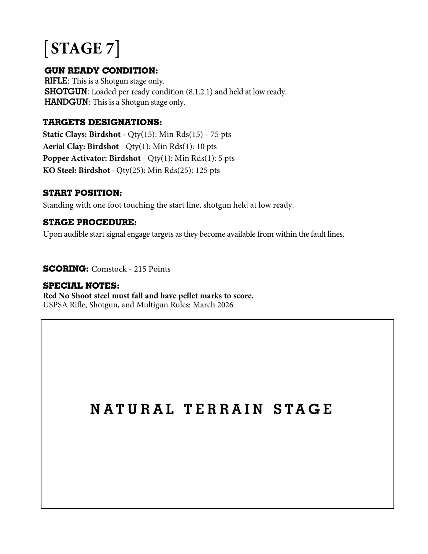 Stage 7 briefing